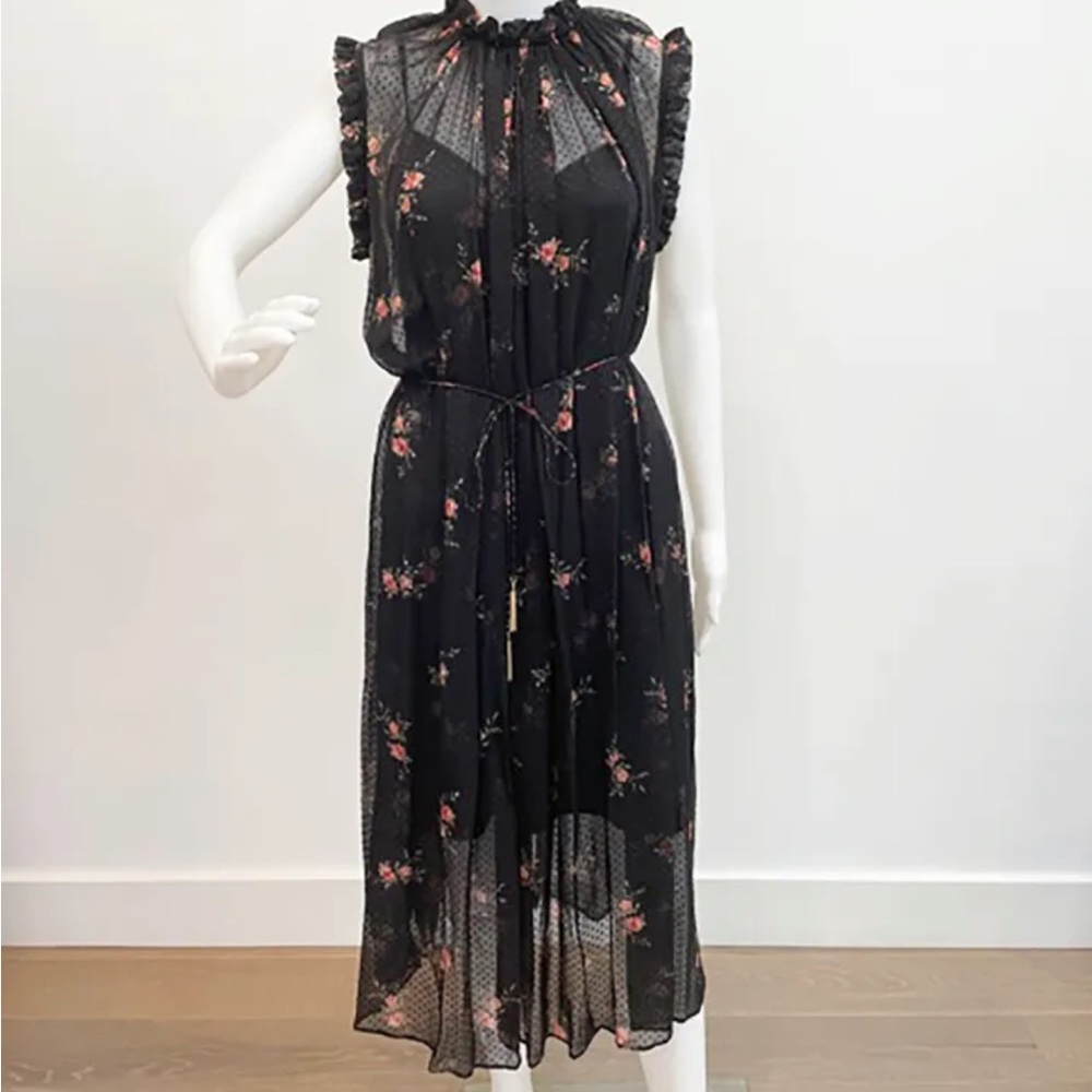 Zimmerman folly ruffle neck dress